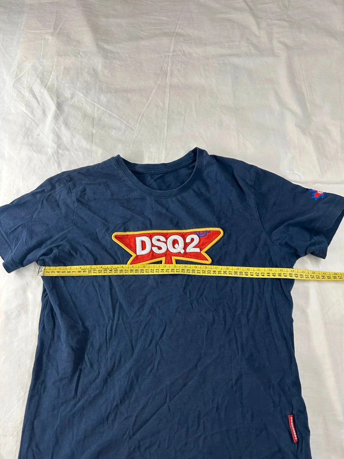 Navy Blue Vintage Pattern Disquared DSQ2 T-shirt - Size M – photo 8